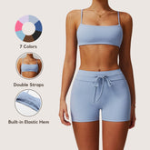 Underwear Strapless Yoga Bra with Beautiful Back Design Nude-Feel Quick-Dry Sports Bra Tight-Fitting Fitness Top