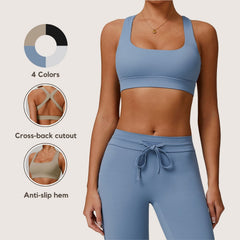 Freemyself UV-Protective Sports Bra with Backless Yoga Top Cooling UV-Blocking Outdoor Fitness Top