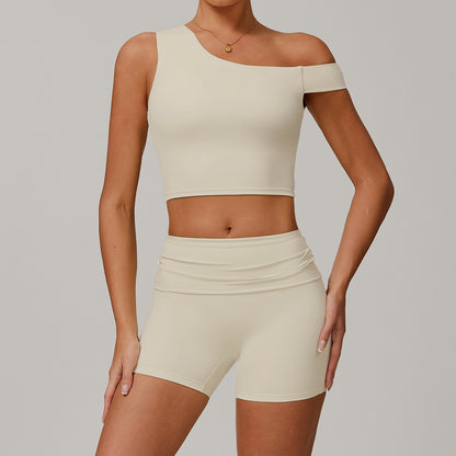Freemyself recycled Yoga Set - Women's Quick-Breathe Tank & Workout Shorts | Gym to Street Running