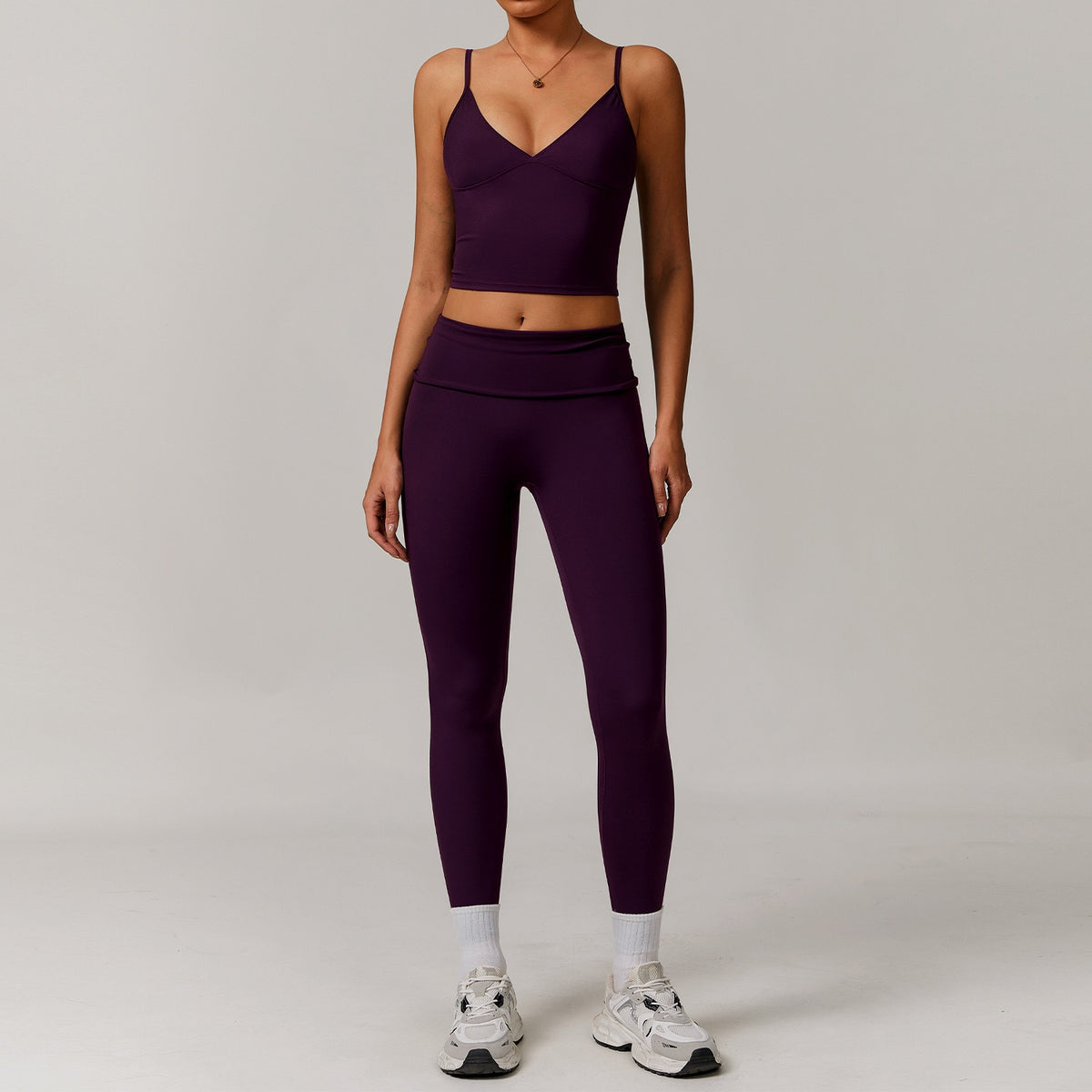Freemyself recycled Yoga Set - Women's Street-Ready Tank & Skinny Leggings | Gym to Street Running