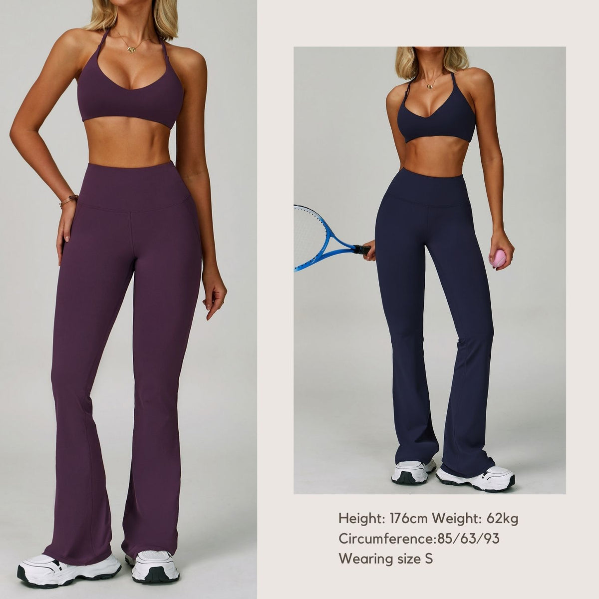 Freemyself Cloud-Sensitive Athletic Pants High-Waisted, Butt-Lifting, Wide-Leg, Outerwear Bell-Bottom Running Pants Casual Bell-Bottom Athletic Pants