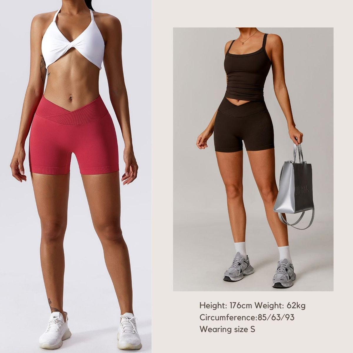 Freemyself Peach Butt-Lifting European-Style Yoga Shorts High-Waisted Stretch Running Fitness Shorts Seamless Tight-Fitting Athletic Shorts
