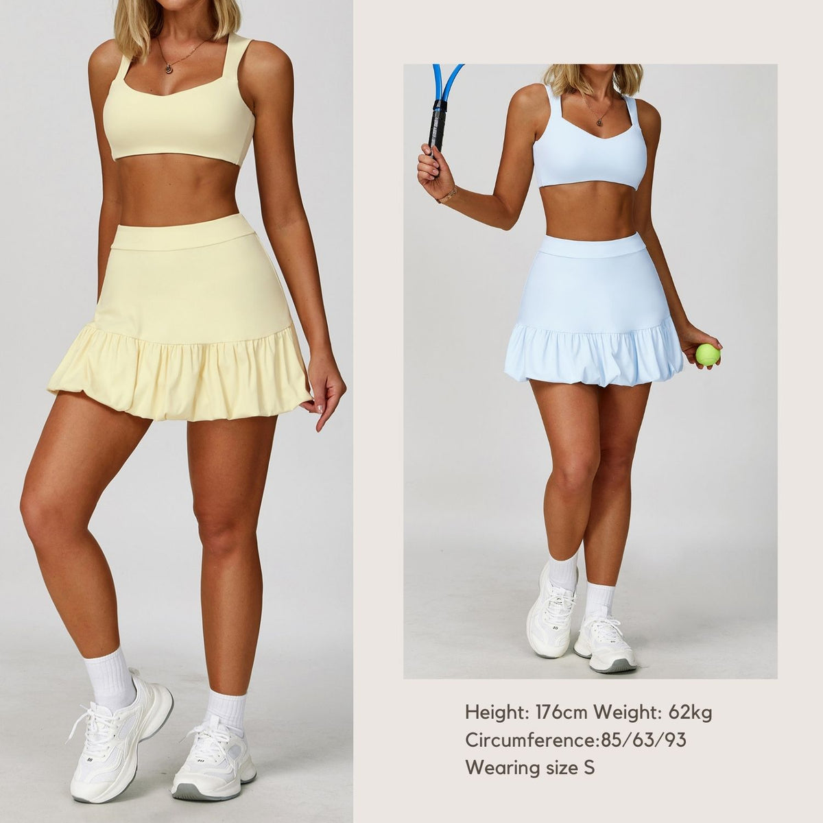 Freemyself Two-Piece Style Skirt Quick-Dry Breathable Anti-Exposure Tennis Skirt Casual Fitness Running Sports Skirt