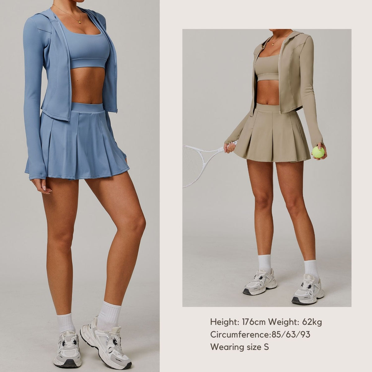 Freemyself UV-Protective Running Set Breathable, Quick-Dry, Cool-Touch Sun Protection Three-Piece Set