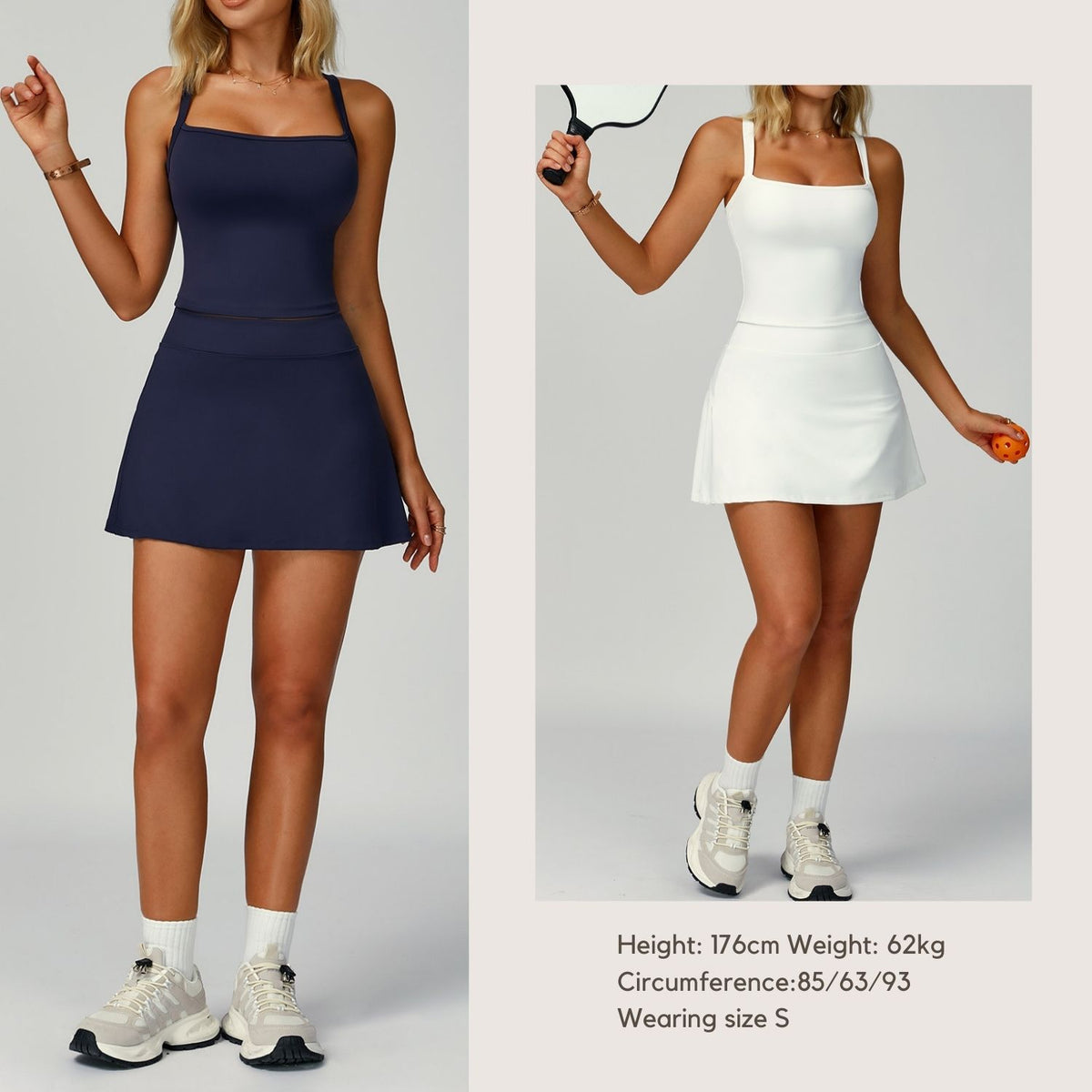 Freemyself High-Waisted Sports Skirt Anti-Exposure Nude-Feel Summer Skirt Pocketed Premium-Feel Skirt