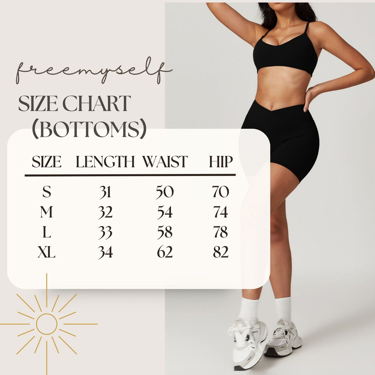 Freemyself recycled Yoga Set - Women's Quick-Dry Strappy Bra & Workout Shorts | Running, Gym Wear