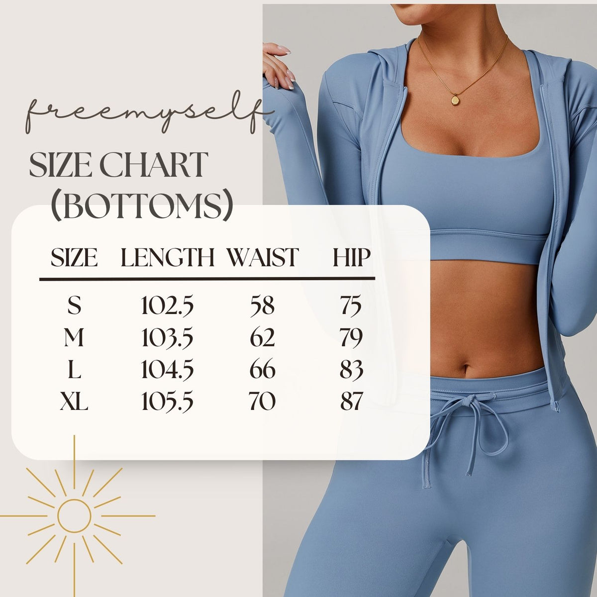 Freemyself UV-Protective Running Set Breathable, Quick-Dry, Cool-Touch Sun Protection Three-Piece Set