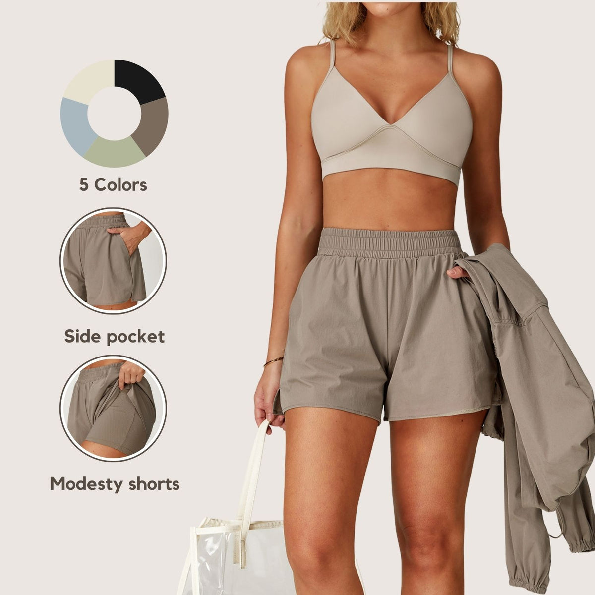 Freemyself Cooling Sunscreen Shorts Anti-Exposure Sports Quick-Dry Shorts Breathable Running Fitness Shorts