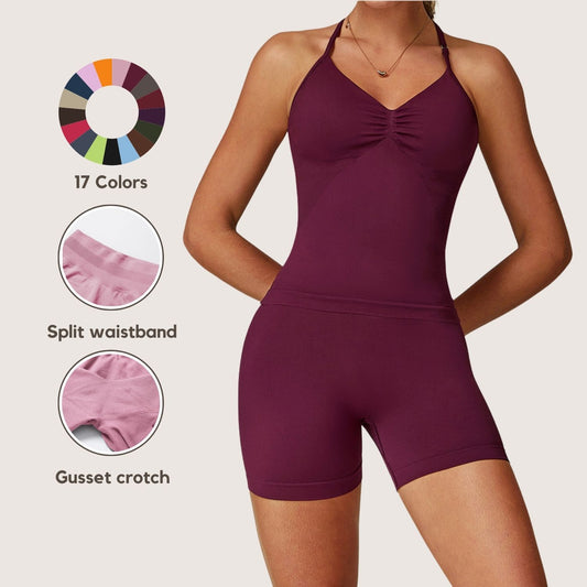Freemyself Seamless High-Waisted Yoga Shorts Summer Women's Tight-Fitting Butt-Lifting Sports Running Quick-Dry Fitness Pants
