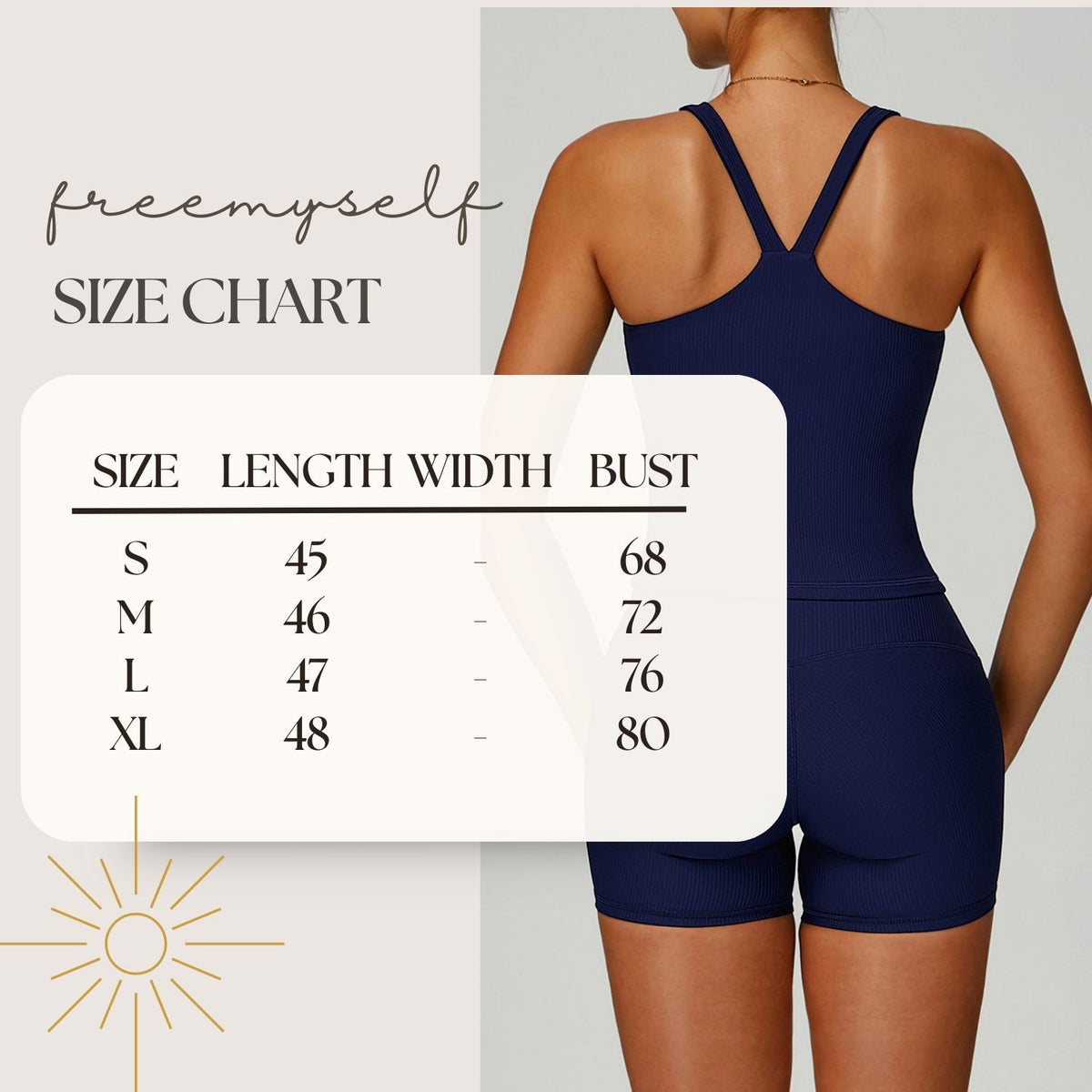 Freemyself External Thread Yoga Tank Top Form-Fitting Backless High-Intensity Sports Tank Outdoor Running Fitness Wear