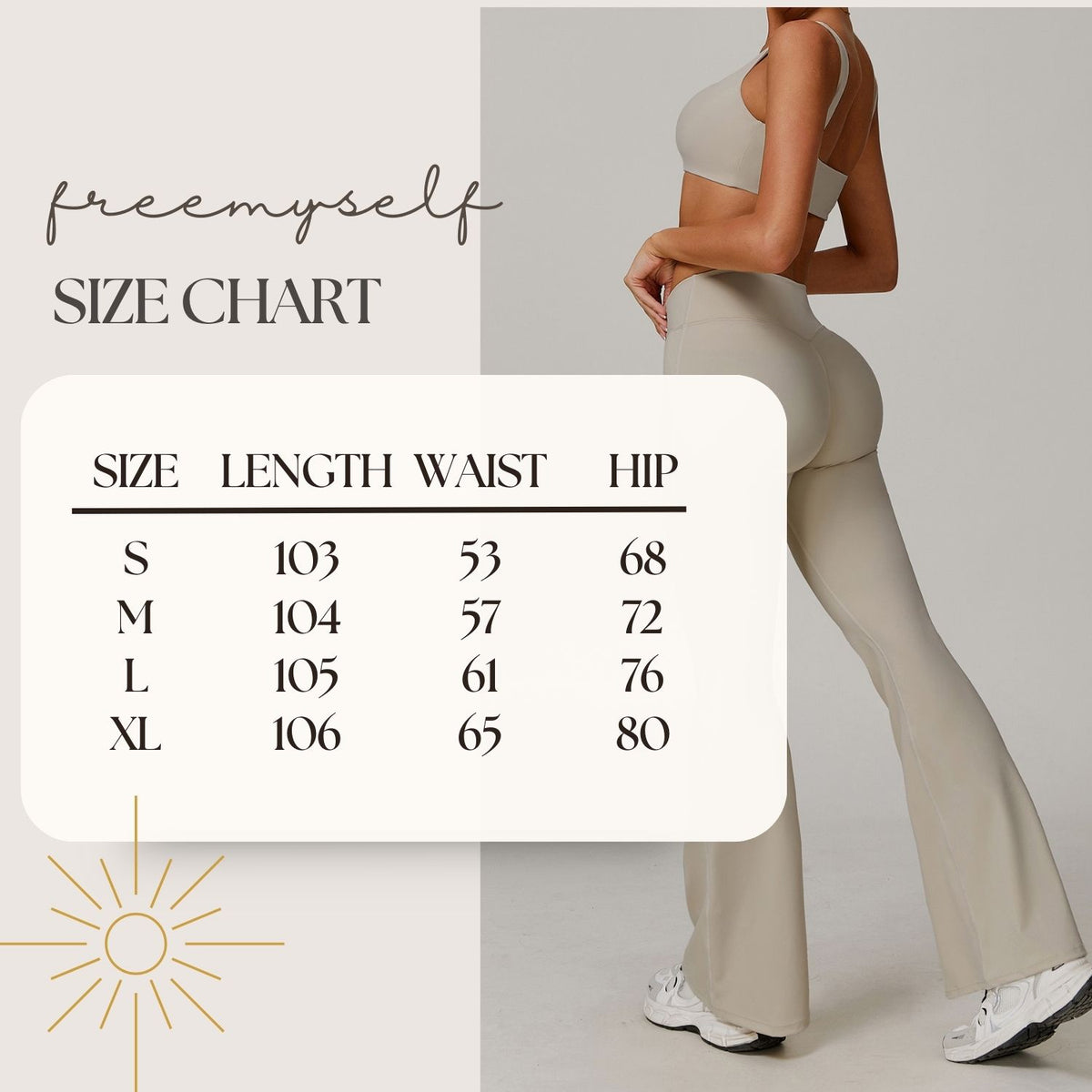 Freemyself Micro-Bell Naked-Feel Yoga Pants Cross-Front High-Waisted Running & Fitness Tights Versatile Bell-Bottom Leggings