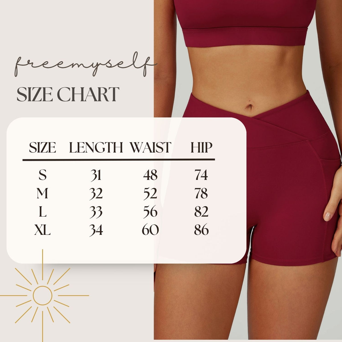 Bare-Skin High-Waisted Yoga Shorts Cross-Front Waistband Tight-Fit Yoga Pants Outdoor Running Cycling Sports Shorts