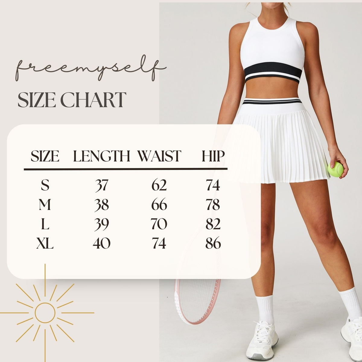 Freemyself High-Waisted A-Line Fitness Skirt with Contrasting Color Blocking Short Pleated Tennis Skirt with Anti-Exposure Design