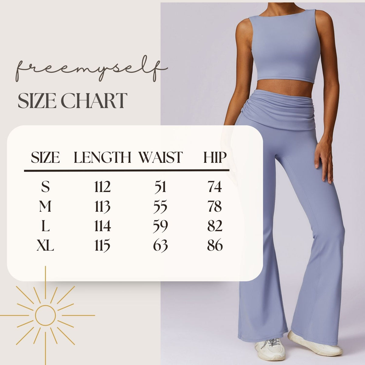 Freemyself Quick-Dry Butt-Lifting Yoga Pants Nude-Feel Casual Wide-Leg Athletic High-Waisted Tight Flared Pants