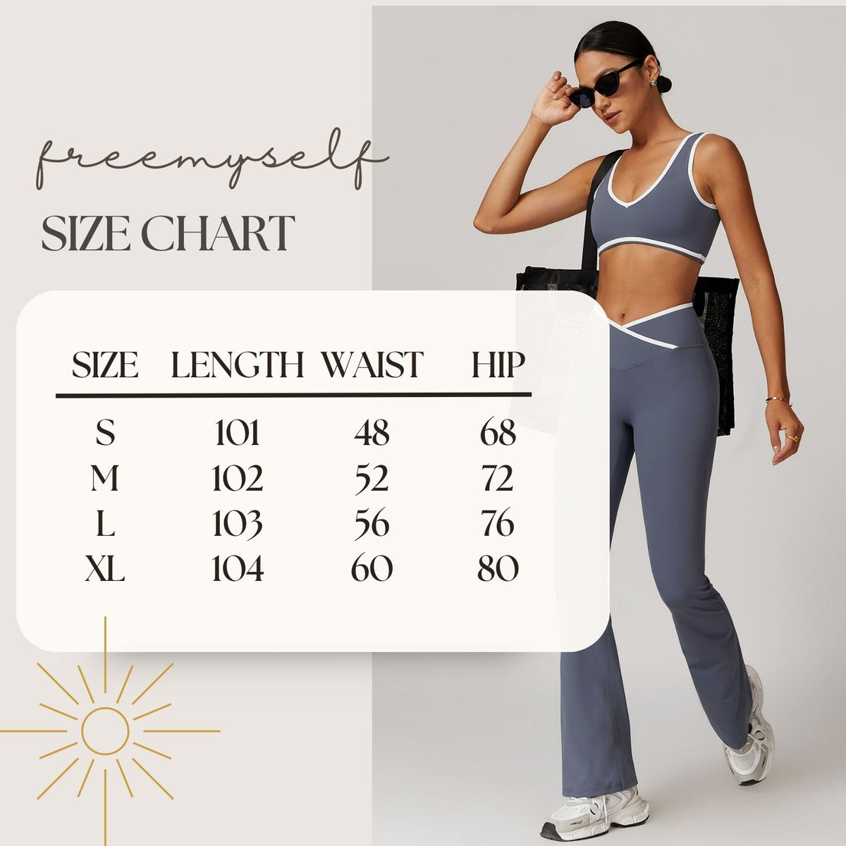 Freemyself Bare-Skin Feel Yoga Leggings Slightly Flared Cross-Front High-Waisted Wide-Leg Bell-Bottom Pants Women's Athletic Fitness Pants