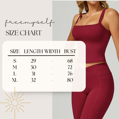 Freemyself Strapless Yoga Tank Top Nude-Feel Backless Slimming Sports Tank Outdoor Running Fitness Wear