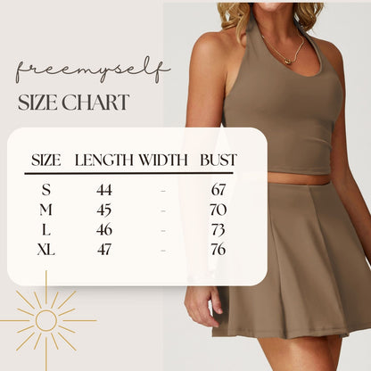 Freemyself Bare-Skin Yoga Tank Top Back-Flattering Quick-Dry Halter Neck Sports Bra Running Fitness Workout Tank Top