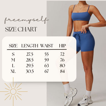 Freemyself Cloud-Feel Butt-Lifting Yoga Shorts High-Waisted Tummy-Control Fitness Pants Women's Breathable Tight-Fitting Athletic Shorts