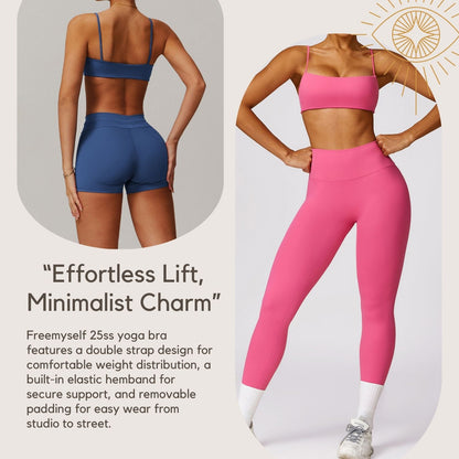 Underwear Strapless Yoga Bra with Beautiful Back Design Nude-Feel Quick-Dry Sports Bra Tight-Fitting Fitness Top
