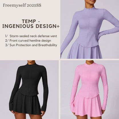 Freemyself Summer Sports UV Protection Shirt Women's Long-Sleeve Top UV-Blocking Ice-Silk Cooling Breathable Sun Protection Outerwear