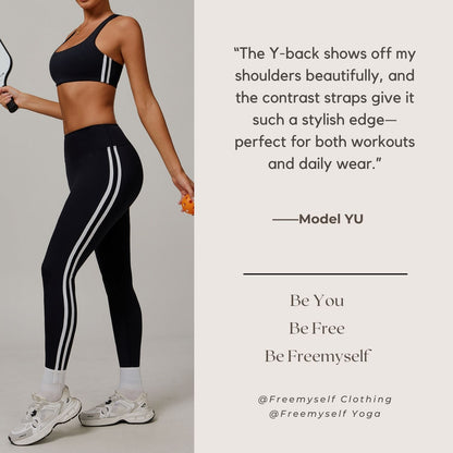 Yoga Sports Bra with Backless Design Running Tights Casual Fitness Yoga Wear