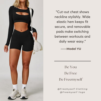 Bare-Skin Feel Tight-Fitting Yoga Long-Sleeve Shock-Absorbing Sports Mesh T-Shirt for Running, Fitness, and Yoga