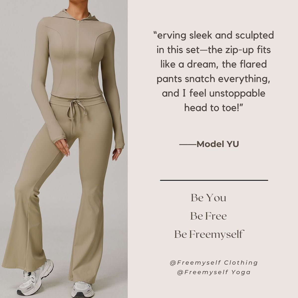 Freemyself UV-Protective Running Set Breathable, Quick-Dry, Cool-Touch Sun Protection Three-Piece Set