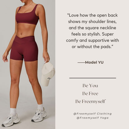 Backless Sports Bra - Bare-Skin Feel Quick-Dry Running Sports Bra Casual Fitness Yoga Wear