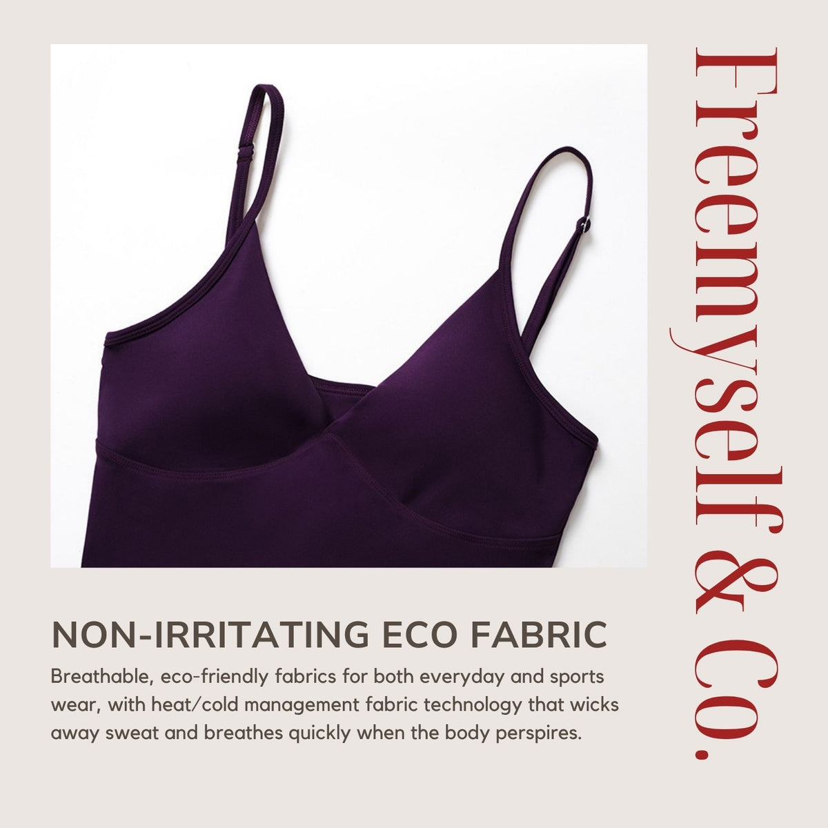 Freemyself recycled Yoga Set - Women's Street-Ready Tank & Flared Leggings | Gym to Street Running
