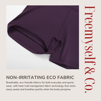 Freemyself Cloud-Feel High-Waisted Yoga Shorts Quick-Dry Butt-Lifting Tummy-Control Shorts Outdoor Running Fitness Shorts