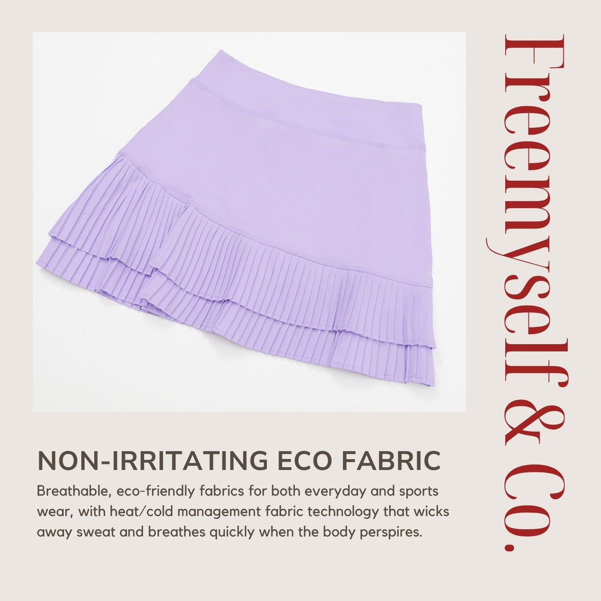 High-Waisted Sports Skirt with Nude-Tone Waistband, Flattering Fit, Pleated Hem, Anti-Exposure Design, Built-in Leggings, Pocket Detail