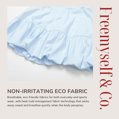 Freemyself Two-Piece Style Skirt Quick-Dry Breathable Anti-Exposure Tennis Skirt Casual Fitness Running Sports Skirt