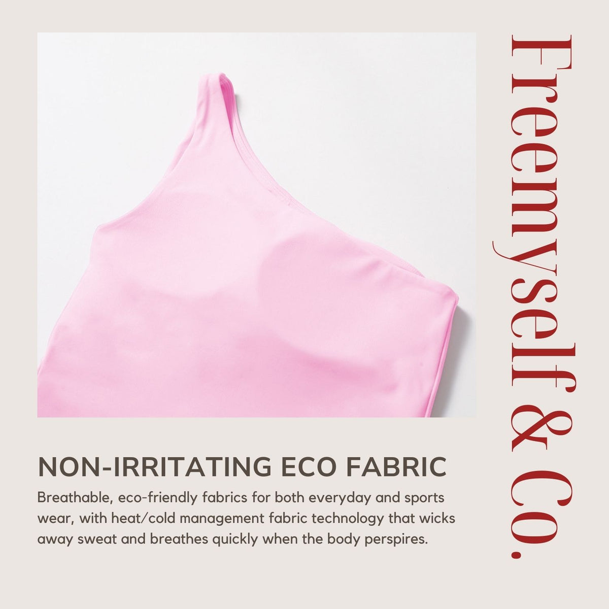 Freemyself Asymmetric One-Shoulder Waist-Defining Yoga Tank Top Quick-Dry Sports Shaping Underwear Running Fitness Tank Top