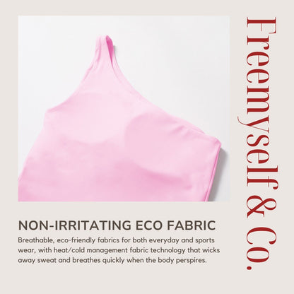 Freemyself Asymmetric One-Shoulder Waist-Defining Yoga Tank Top Quick-Dry Sports Shaping Underwear Running Fitness Tank Top