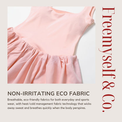 Freemyself Naked-Feel Two-Piece Sports Dress for Women Anti-Exposure Underlayer Outdoor Running Fitness Tennis Skirt