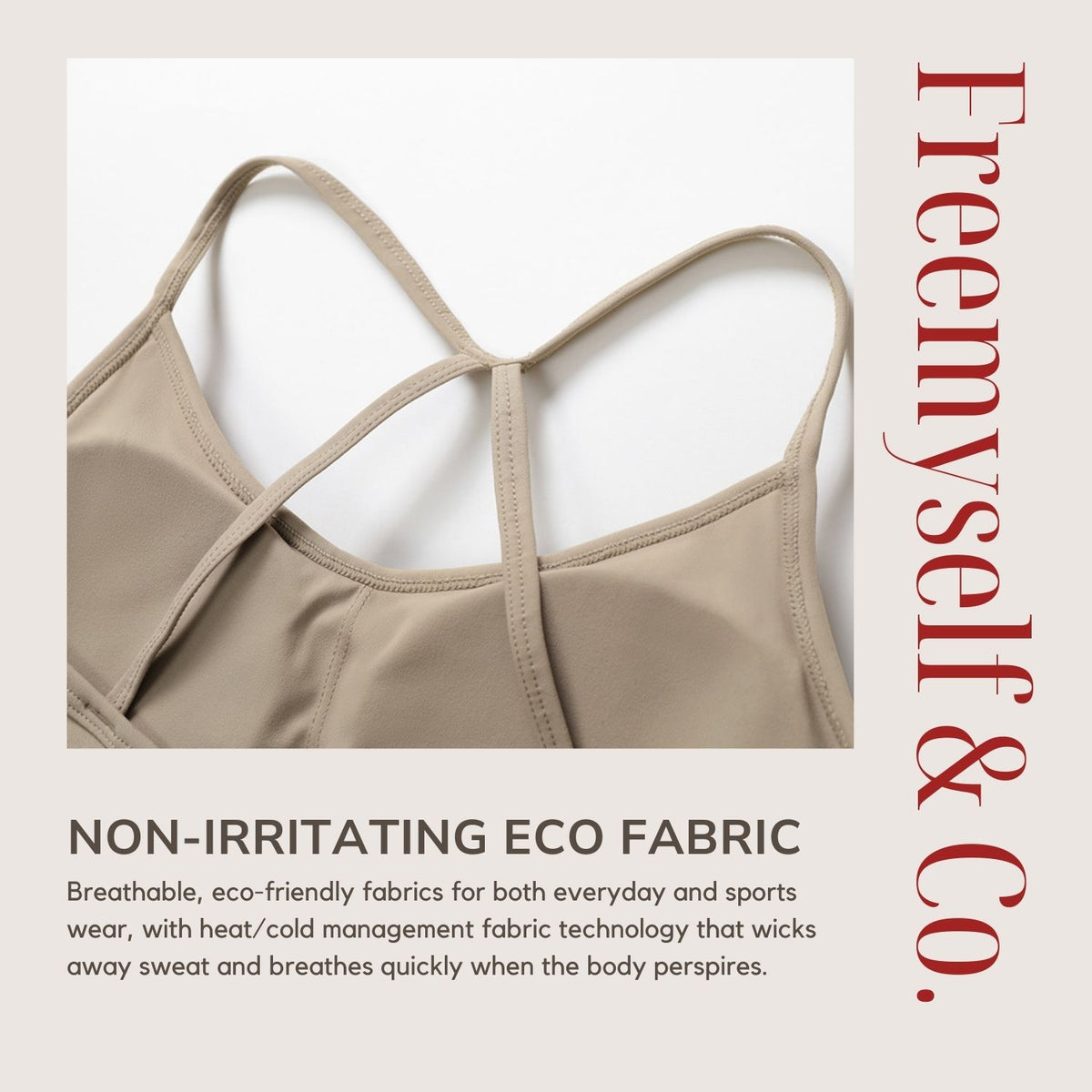 Freemyself Strapless Backless Fitness Yoga Top Outerwear Running Yoga Bra Bare-Skin Feel Quick-Dry Sports Bra